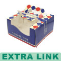 Caixa de bolo feito-à-medida criativa do papel do produto comestível com punho